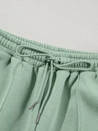 Drop Shoulder Zip Up Jacket Drawstring Pants Active 2pcs Set (39)