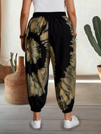 Tie-dye Elastic Waist Pants (5)