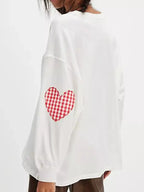 Heart Patch Long Sleeve Sweatshirt (12)
