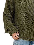 Chunky Knit Turtleneck Sweater (11)