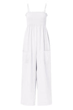 Smocked Spaghetti Strap Wide Leg Jumpsuit (5)