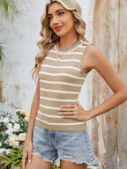 Striped Round Neck Tank (22)