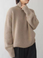 Turtleneck Dropped Shoulder Sweater (19)