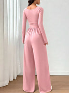 Ruched Square Neck Wide-leg Jumpsuit (21)