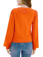 Collared Long Sleeve Button Down Cardigan (9)