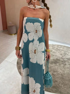 Printed Tube Maxi Dress (6)
