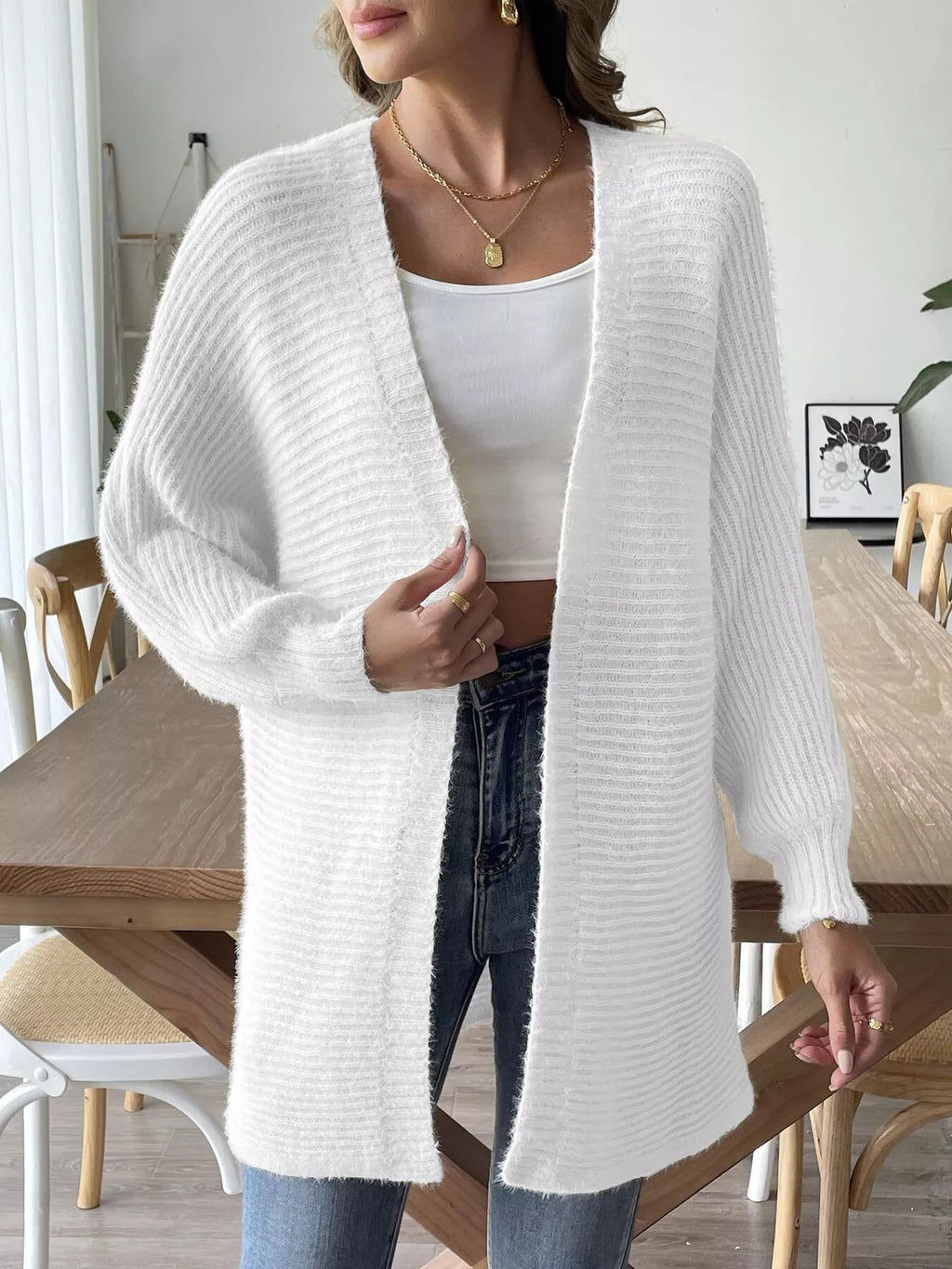 Open Front Drop Shoulder Cardigan (12)