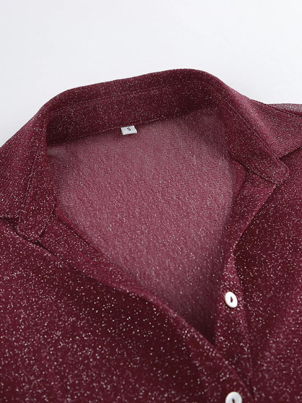 Button Down Long Sleeve Shirt Scarf (11)