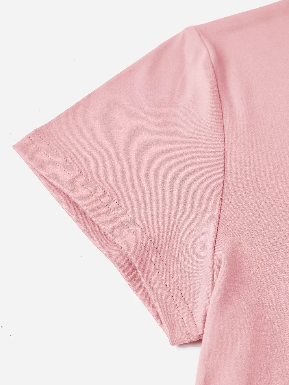 Happy Round Neck Short Sleeve T-shirt (6)