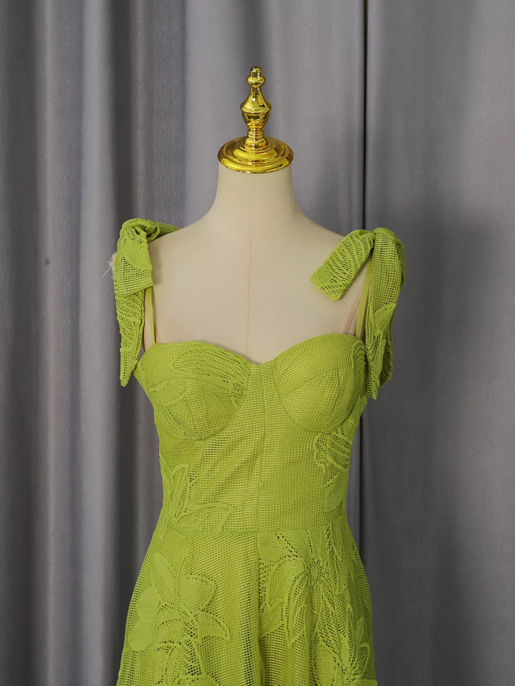 Sweetheart Neck Tie-strap Dress (5)