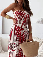 Printed Strapless Wide-leg Jumpsuit (6)