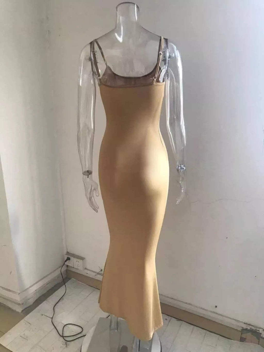 Spaghetti Strap Bodycon Maxi Dress (10)