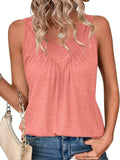 Ruched V-neck Tank