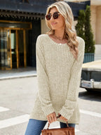 Round Neck Long Sleeve T-shirt (12)