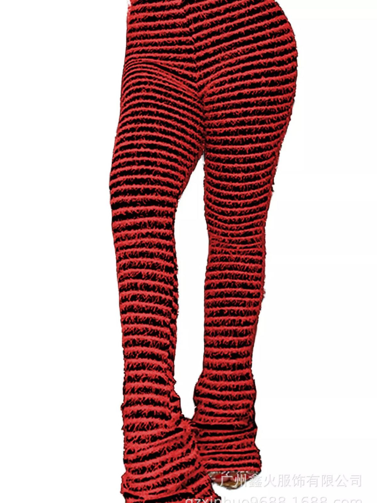 Striped Fuzzy Textured Knit Pants (12)