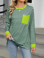 Striped Long Sleeve T-shirt (9)