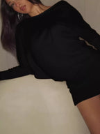 One Shoulder Knit Mini Dress (9)