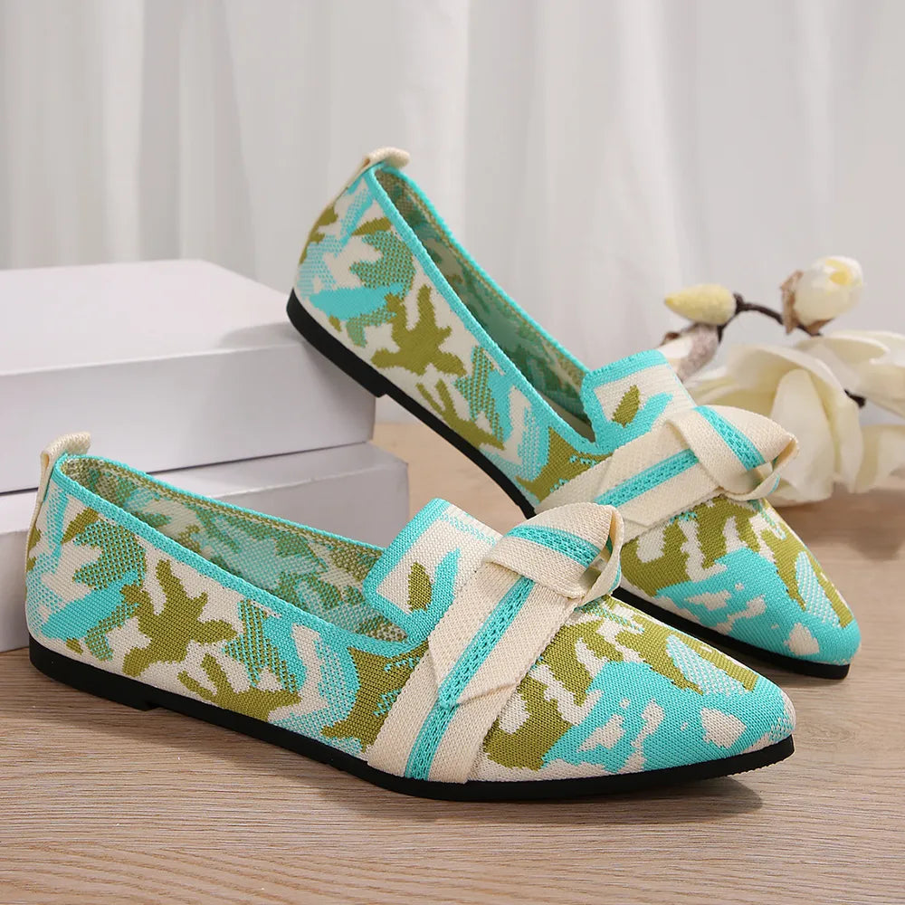 Mesh Point Toe Flat Slip-ons (5)