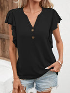 Notched Cap Sleeve T-shirt (10)