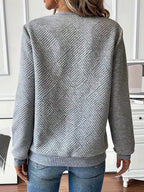 Textured Quarter-zip Sweatshirt (8)