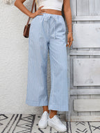 Striped Wide Leg Pants