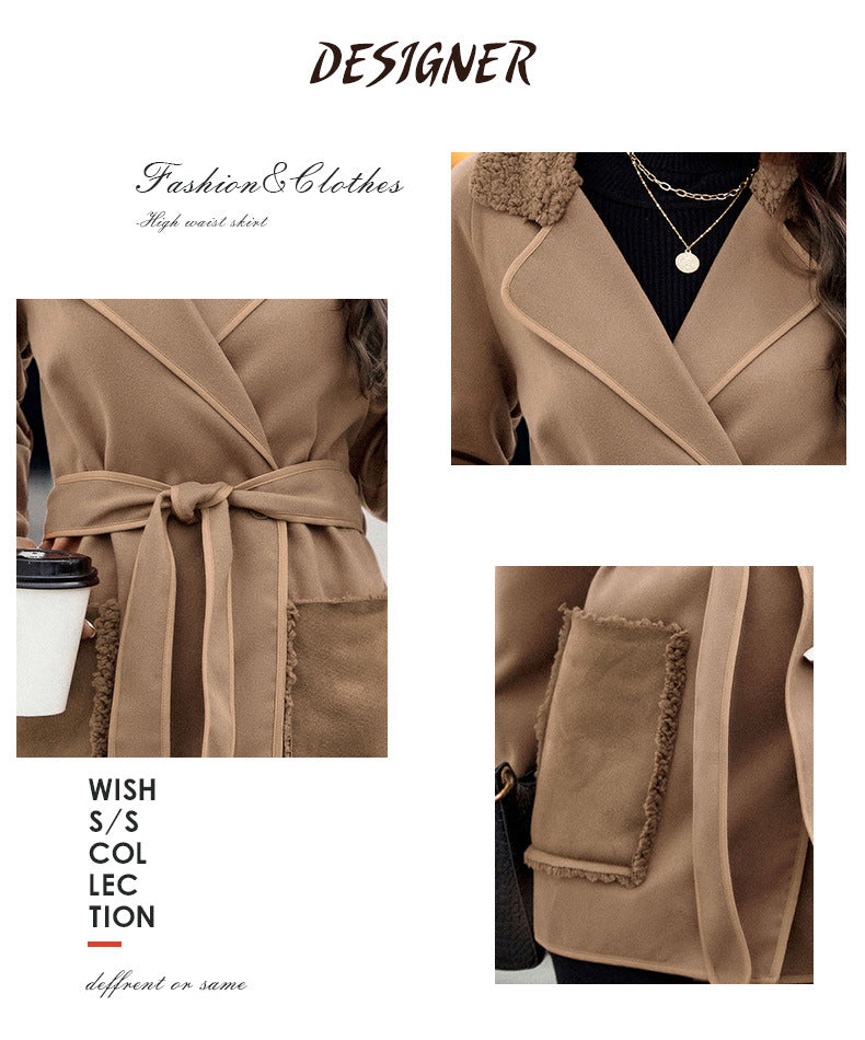 Reversible Brown Wool Coat photo 6
