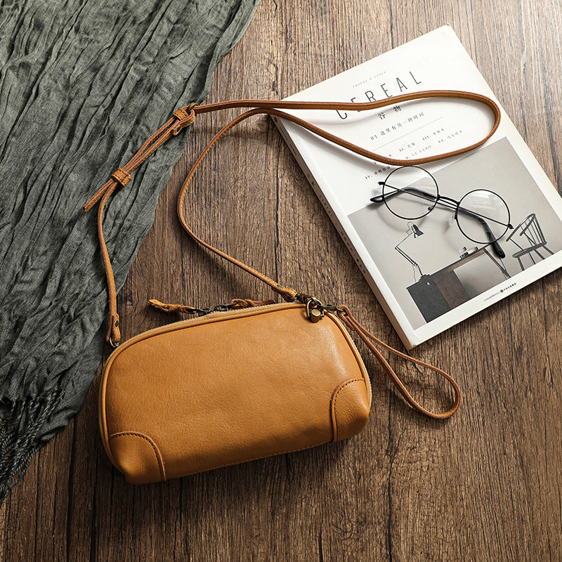 Vintage Artistic Single-shoulder Bag Made Tree Bark Leather variant CJNS300335201AZ