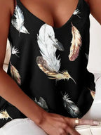 Chain Strap V-neck Tank Top (21)