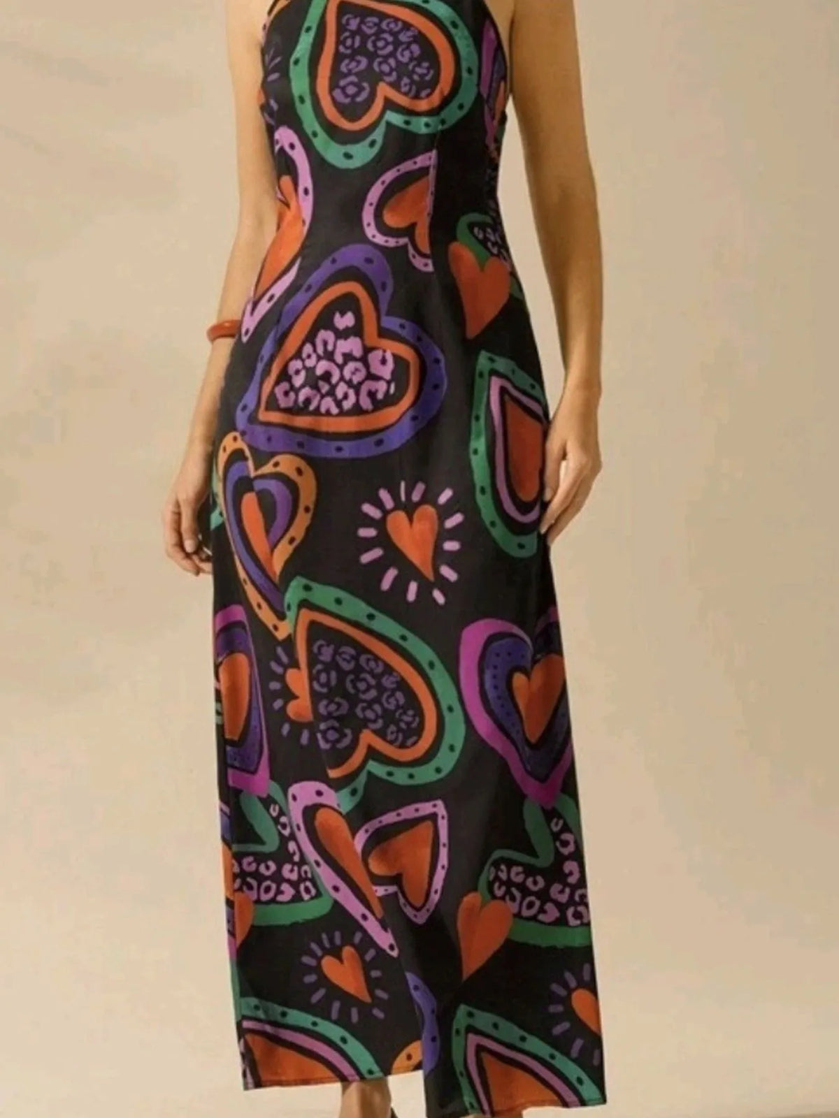 Printed Sleeveless Maxi Dress (6)