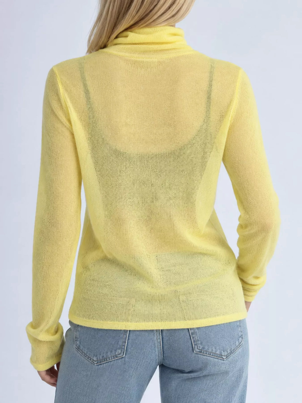 Sheer Turtleneck Knit Top (22)