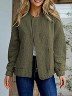 Floral Quilted Zip Up Jacket