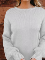 Tied Back Long Sleeve Sweater (3)