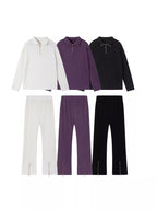 Ribbed Knit Top Pants Set (26)