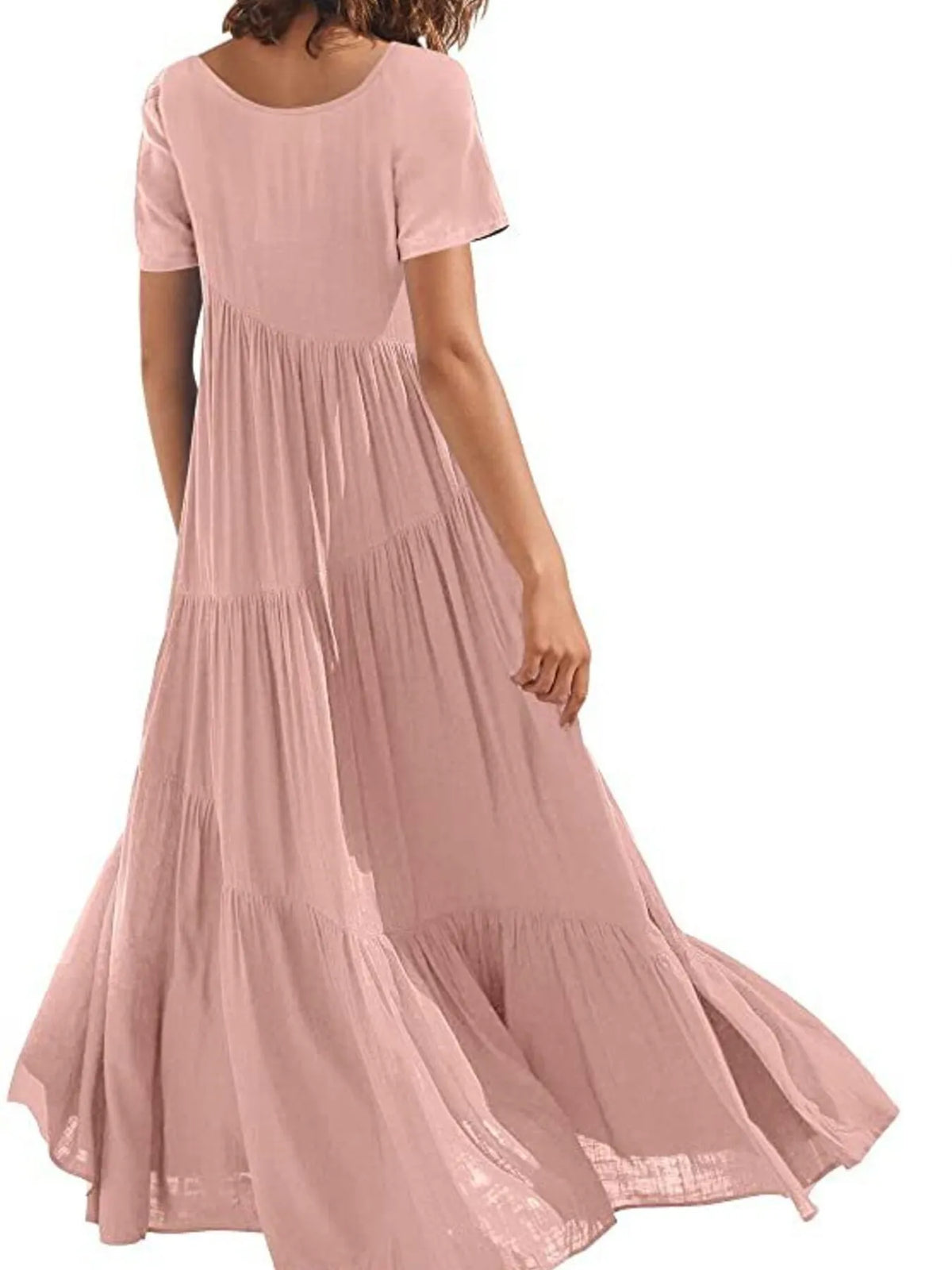 Round Neck Tiered Ruffle Maxi Dress (23)