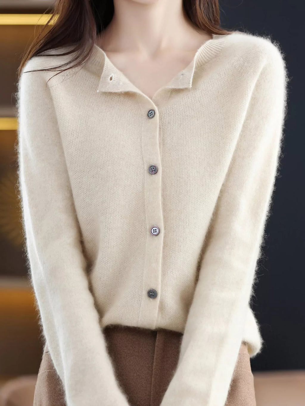 Button-down Long Sleeve Cardigan (8)