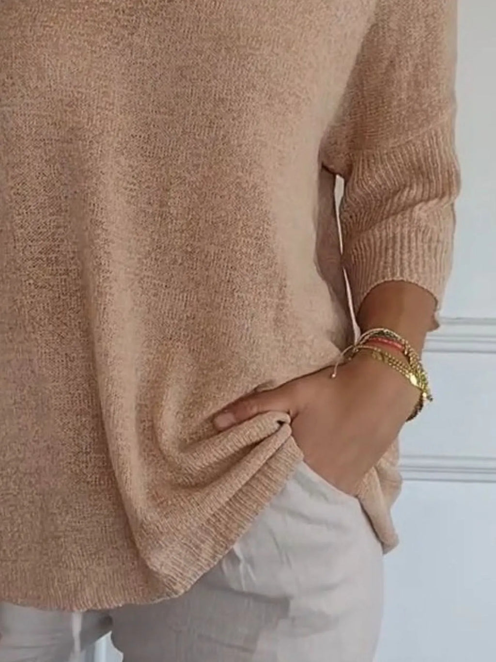 Full Size Relaxed Fit Ribbed Hem Sweater Plus (6)
