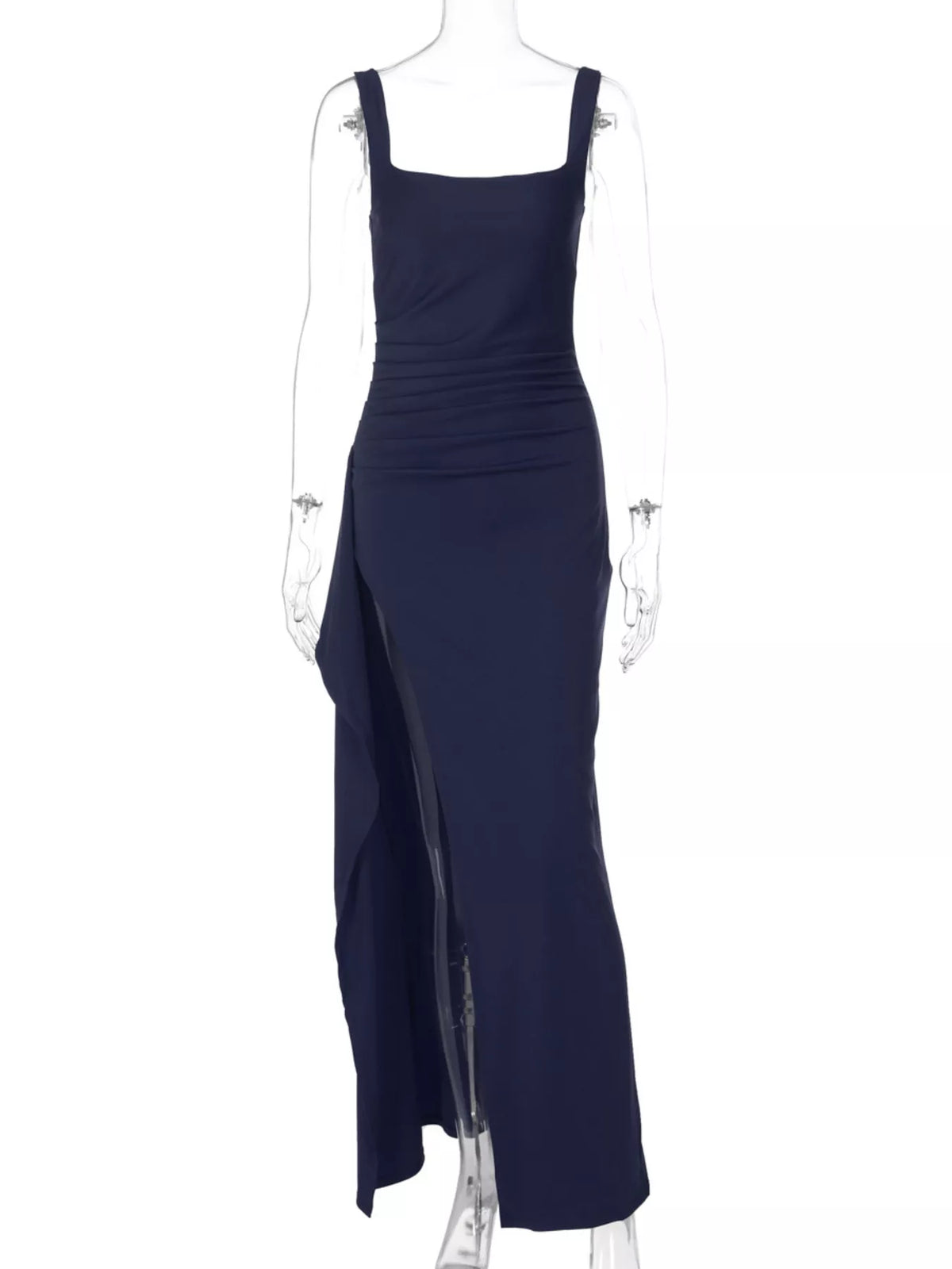 Slit Square Neck Maxi Dress (13)