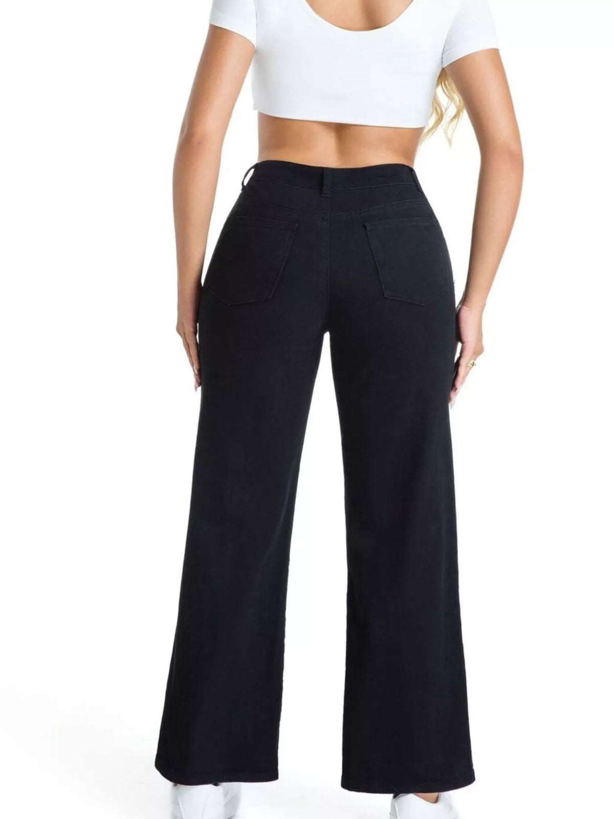 Frayed Edge Straight Leg Jeans (10)