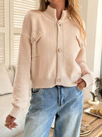 Button-down Knit Cardigan