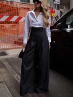 Elegant High-waist Wide-leg Jeans photo 5