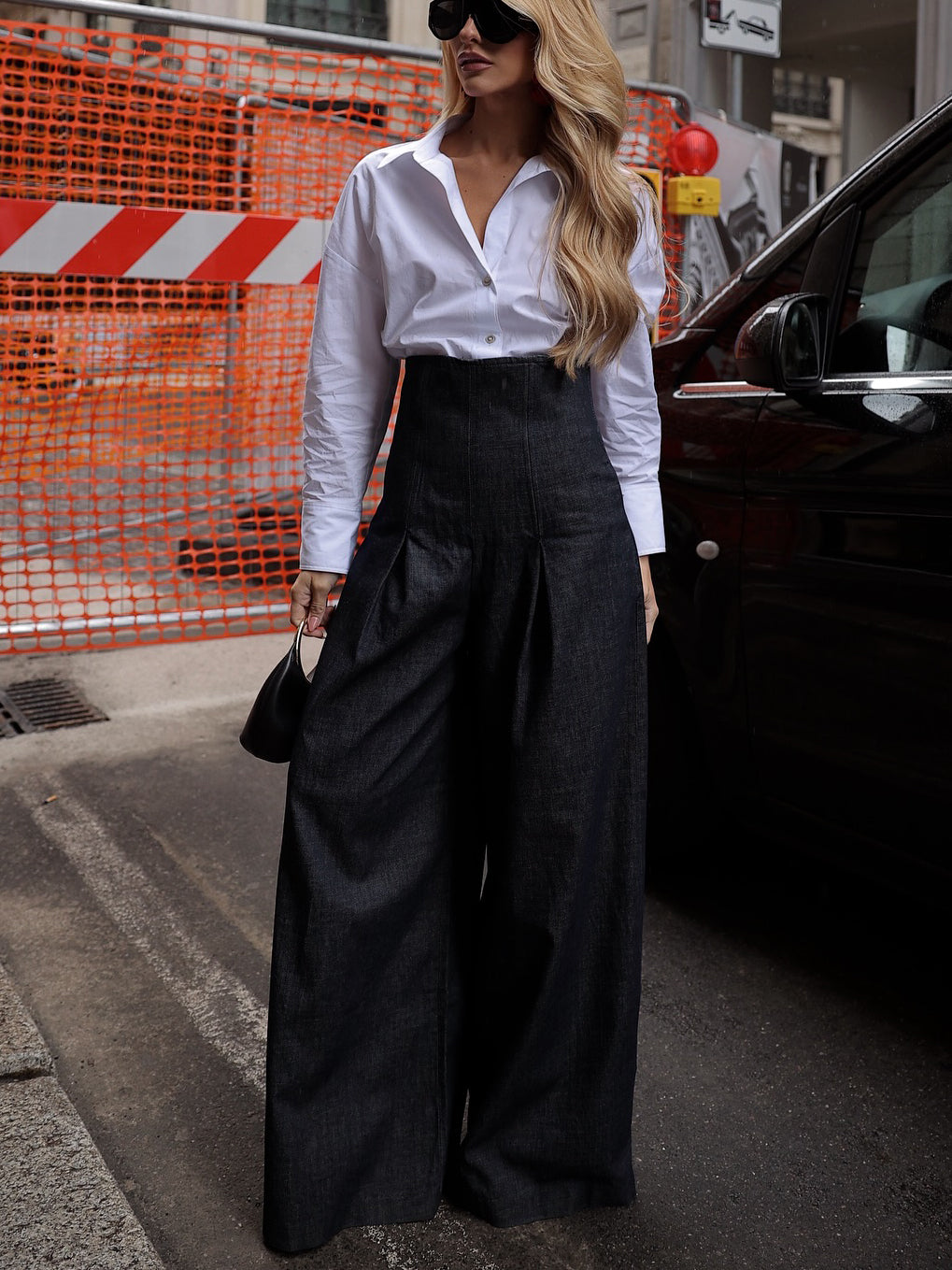 Elegant High-waist Wide-leg Jeans photo 5