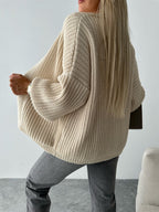 Open Front Dropped Shoulder Cardigan (16)
