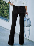 Full Size Corduroy Flare Pants Plus (15)