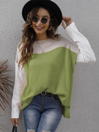 Block Round Neck Sweater (9)