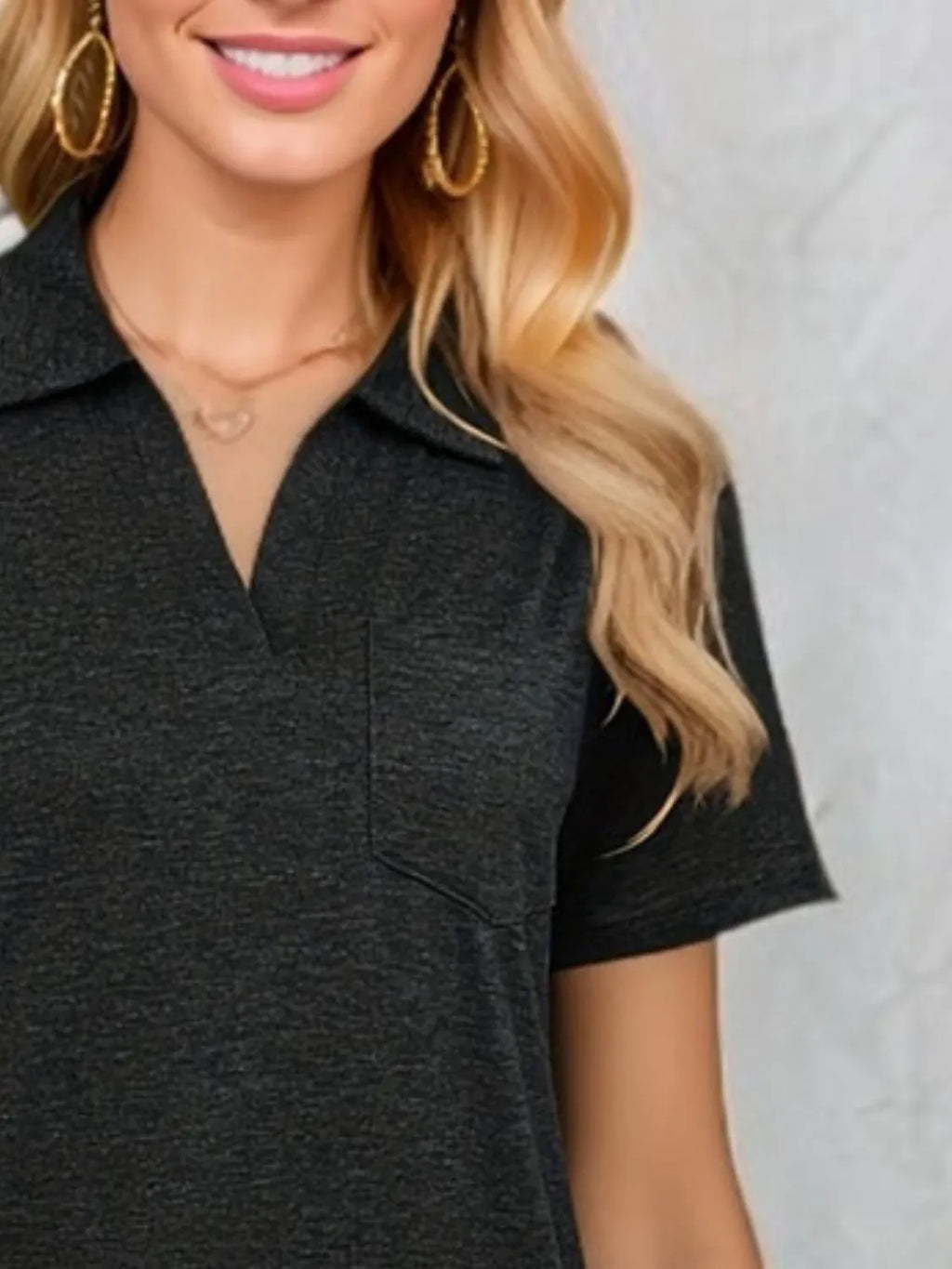 Johnny Collar Short Sleeve Top (8)
