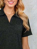 Johnny Collar Short Sleeve Top (8)