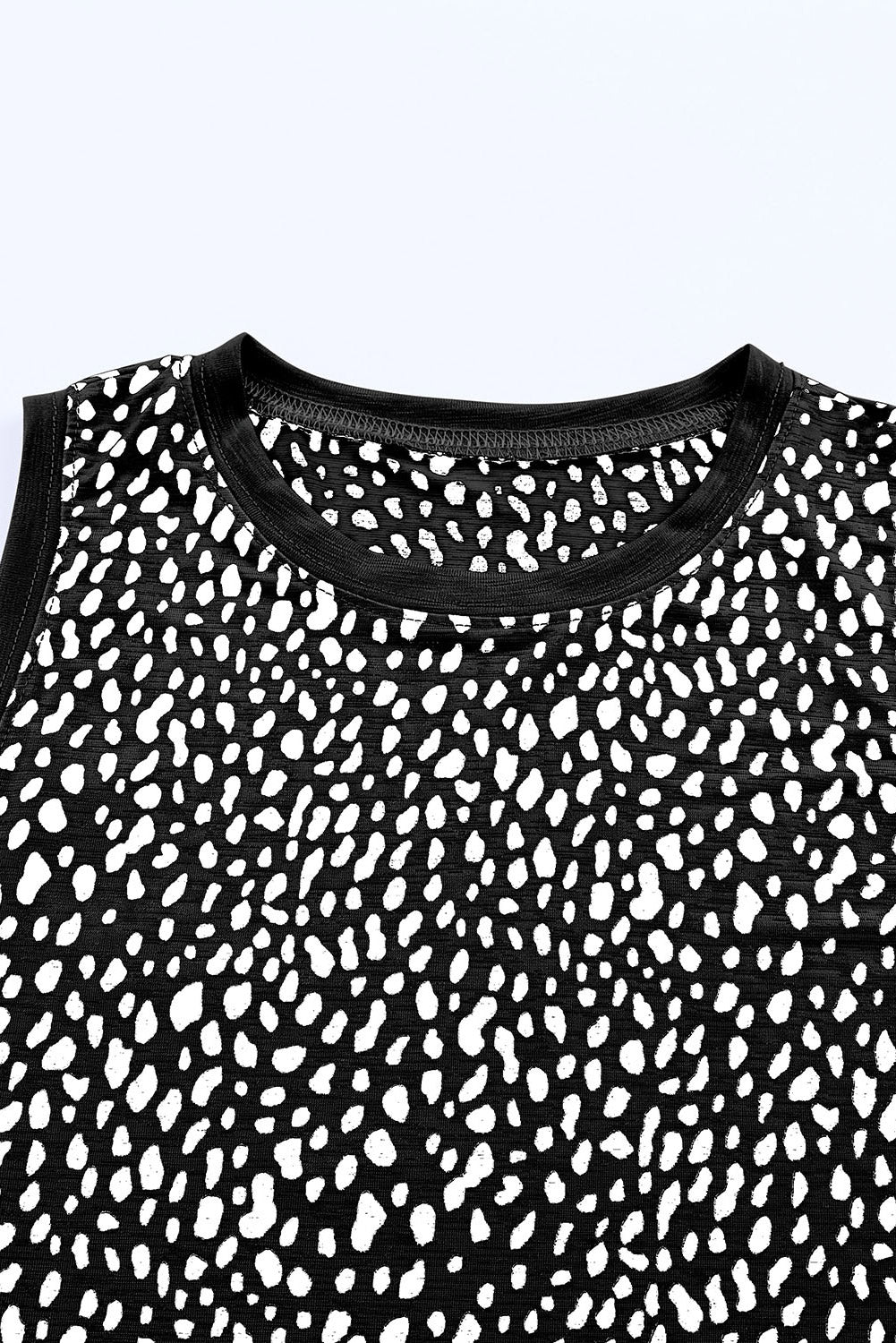 Printed Round Neck Tank Top (12)
