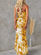 Floral Print One-shoulder Ruched Maxi Dress (19)