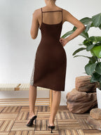 Leopard Block Cutout Sleeveless Knee-length Dress (9)
