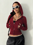 Zip-up Long Sleeve Hoodie (20)